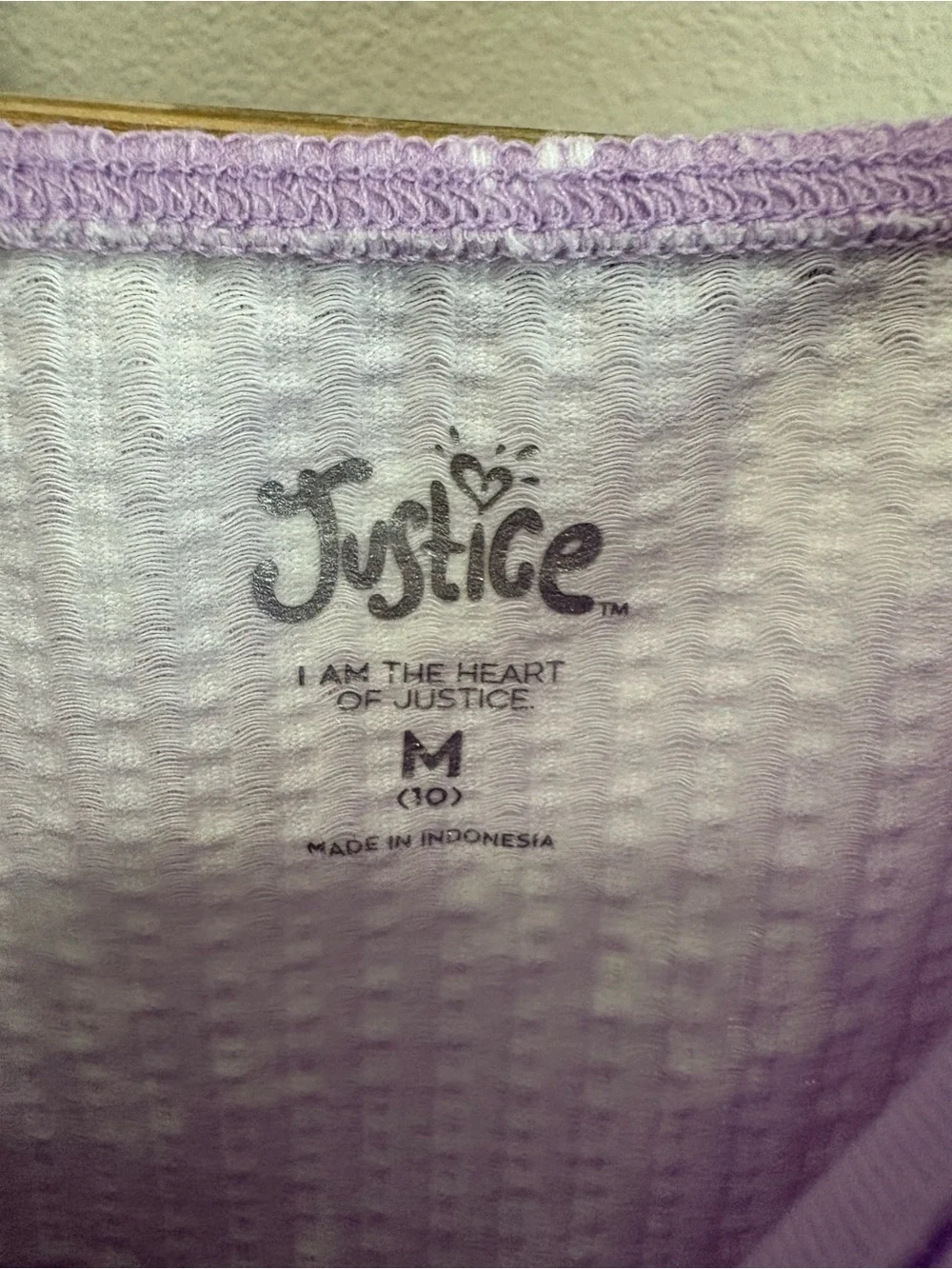 Justice Girls Cinched Floral Tank in Violet | size medium (10)